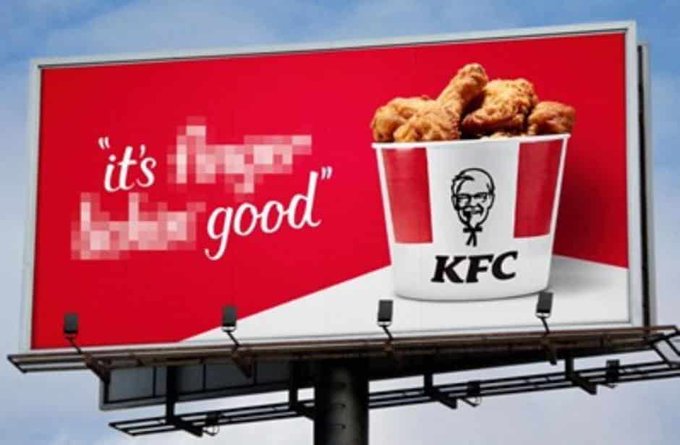 KFC retira su eslogan por ser inapropiado KFC retira su eslogan por ser inapropiado