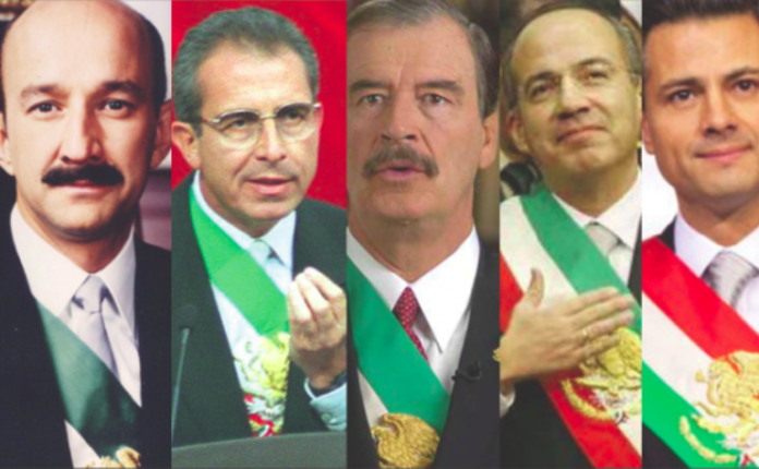 Los-expresidentes-Salinas-Zedillo-Fox-Calderon-y-Pena